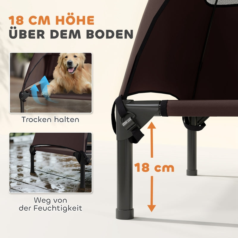 Outdoor Dog Bed, Raised, Large Dogs, Coffee