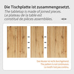 Dining Table Set Extendable V-Legs 5-Piece - Velvet
