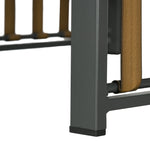 Garden Furniture Set, 3-Piece Bistro with Coffee Table & 2 Chairs, Grey
