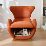 Designer Lounge Chair - Pet-Friendly, Anti-Scratch Fabric