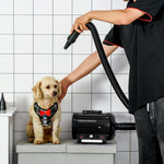 Dog Hair Dryer, Professional Whisper 2800W, Metal Black