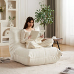 Togo Style Floor Lounge Chair Armless Memory Foam - Chenille