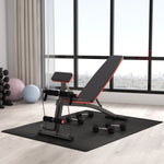 Multifunctional Weight Bench, Multi-Gym Spring Booster, 120kg, Black