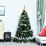 Christmas Tree 180 cm, 1000 Branches, Spruce Green PVC