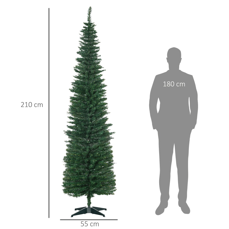 Artificial Christmas Tree with Stand, 2.1m - Green