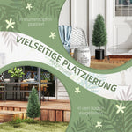 Artificial Cypress, Set of 2, 100 cm, Plastic