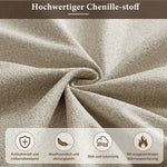 Upholstered Daybed Sofa Bed 90x200cm Extendable with 2 Drawers Storage USB Port beige chenille