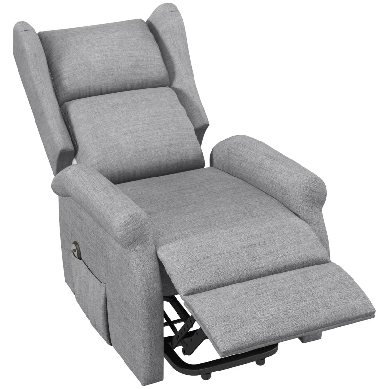 Reclining Armchair Lift Assistance Reclining Function 200kg - Grey