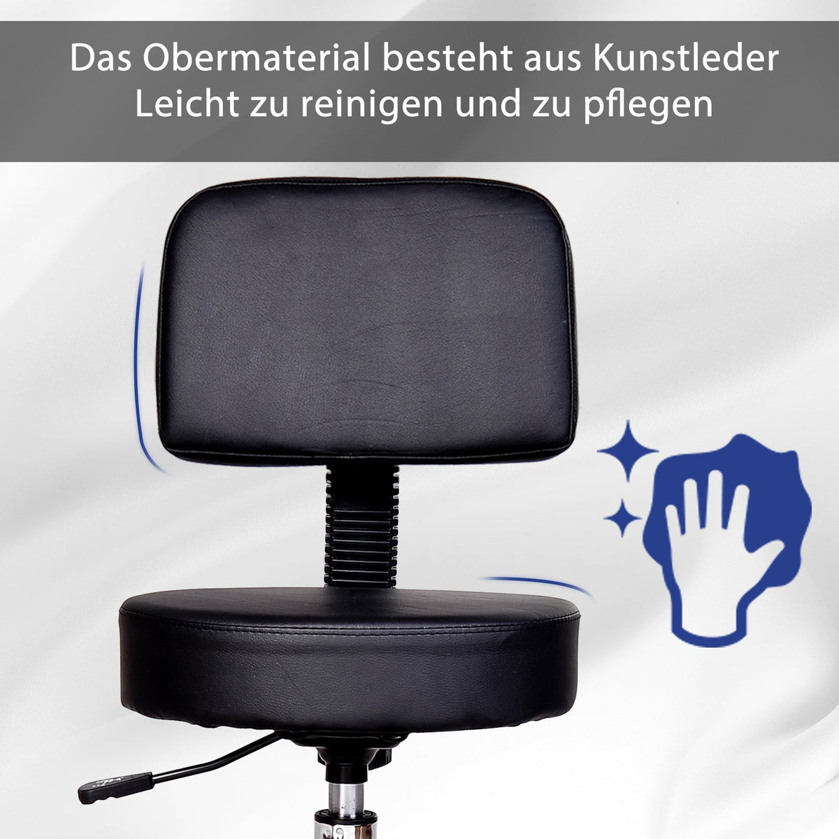 Rolling Stool Swivel Work Cosmetic Professional Salon