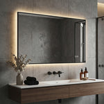 LED Bathroom Mirror 50x70 cm Anti-Fog Dimmable Silver Glass