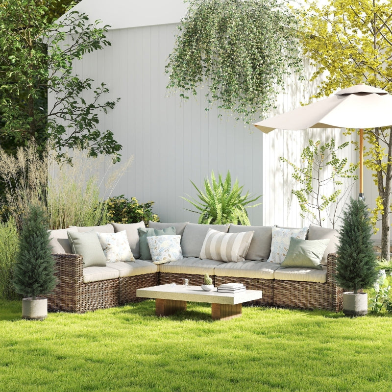 Artificial Cypress, Set of 2, 100 cm, Plastic