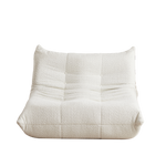 Togo Two-Seater Sofa with Memory Foam and Floor Lounge Design, Chenille