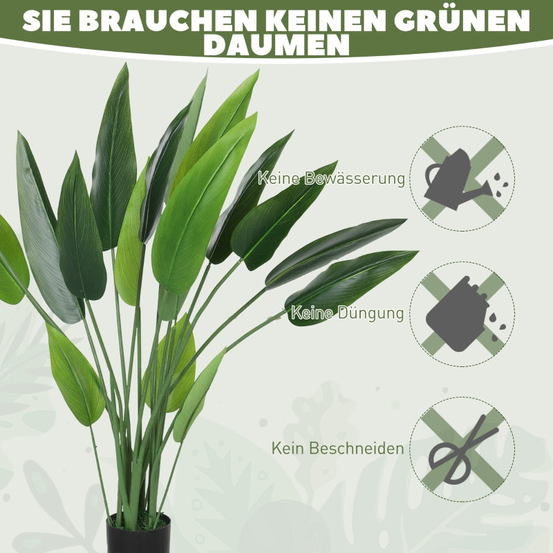 Artificial Bird of Paradise Plant, 110cm, Plastic