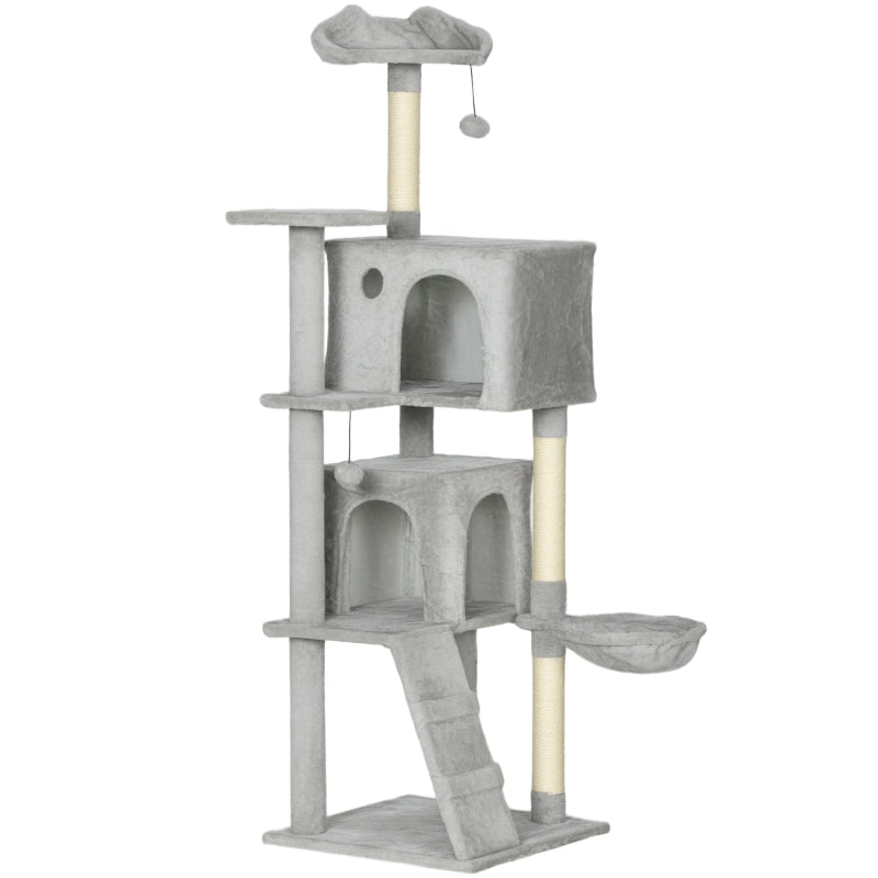 PawHut Cat Tree 160cm Multiple Levels Sisal
