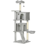 PawHut Cat Tree 160cm Multiple Levels Sisal