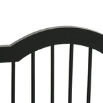 Dog Barrier, 3-Piece Foldable Gate with Support Feet, Black