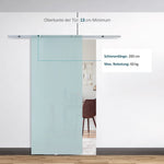 Glass Sliding Door Interior Frosted Glass