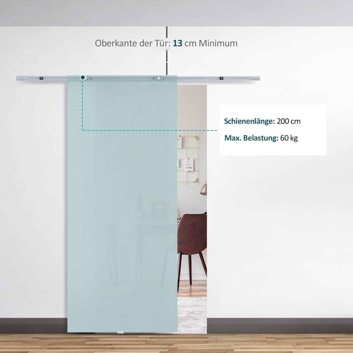 Glass Sliding Door Interior Frosted Glass