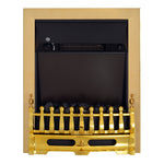 Electric Fireplace, Freestanding Flame Effect 1000/2000W, Gold