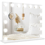 LED Vanity Mirror, 3 Light Modes, Dimmable, USB, White