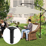 Parasol Base, Cantilever Square Holder, Concrete Dark Grey