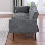 Convertible Sofa Bed, Folding Futon Sleeper, Adjustable Backrest, Small Spaces
