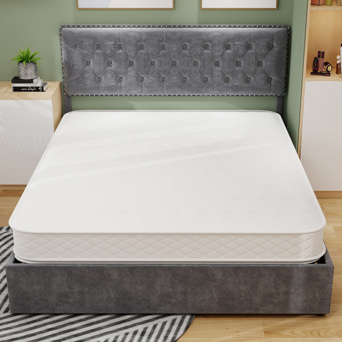 Mattress 3D Breathable Independently Wrapped Dual Support 160x200cm - White