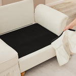 Windsor Stool with Removable Ruffled Skirt and Chenille Fabric, White