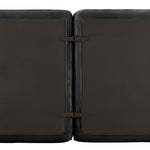 Boneless Modular Sofa L-Shaped Sleeper with Ottoman - Corduroy Black