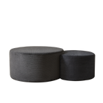 Coffee Table Set, 2-Piece Upholstered Round Foam