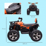 12V Children's Vehicle with MP3 Player and Headlights, Orange
