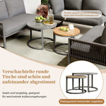 Garden Lounge Set Corner Sofa 6-7 Seater Adjustable Legs - Grey