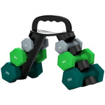 Dumbbell Set with Rack, 6 Dumbbells for Fitness, 1kg, 3kg, 5kg