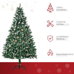 Artificial Christmas Tree 180cm Pine, Cones & Snow, Green