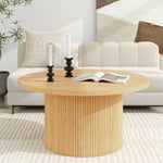 Solid Wood Round Coffee Table