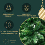 Artificial Christmas Tree 180cm, 1097 Tips, with Lights & Stand, PVC