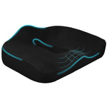 Orthopedic Seat Cushion, Memory Foam Coccyx Sciatica Back Pain Relief, Black