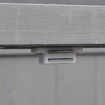 Garden Cabinet Weatherproof Tool Cabinet Double Door 2 Compartments Fir Wood Dark Grey