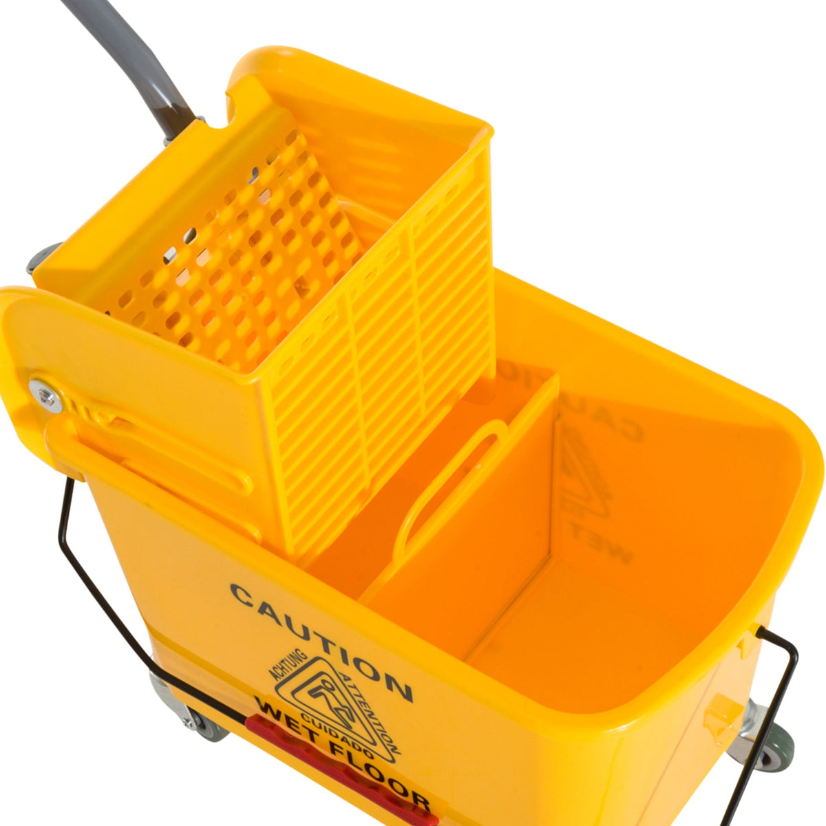 Cleaning Bucket Cart 20 Liter Mop 2 Chambers Yellow