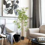 Artificial Bamboo Plant, 180cm with 830 Leaves, Green