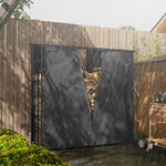 Firewood Rack Covers, Waterproof UV Protection, 600D Oxford Black