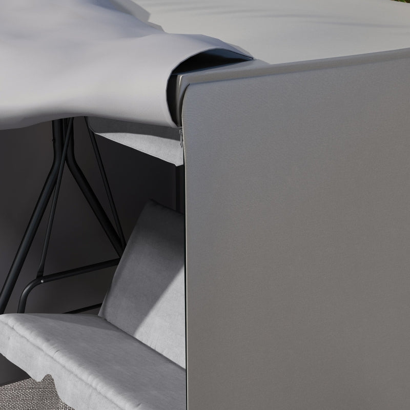 Garden Swing Cover, Waterproof Sun Protection, Oxford Fabric Grey