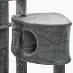 Cat Tree, Multi-Level with Play Balls, Hammock, Sisal Posts, Dark Grey