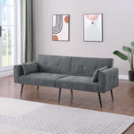 Convertible Sofa Bed, Folding Futon Sleeper, Adjustable Backrest, Small Spaces