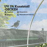 Greenhouse Film, 7x8m Waterproof UV Protection, Transparent Plastic