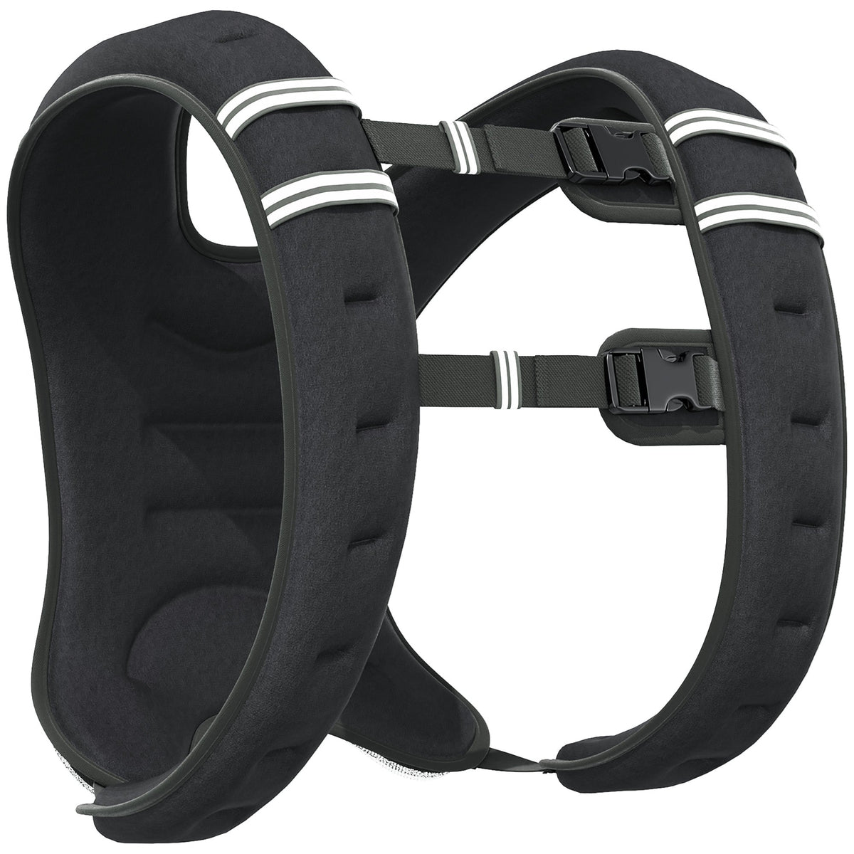 Weight Vest 10 kg Adjustable Strength Training Black Oxford Fabric