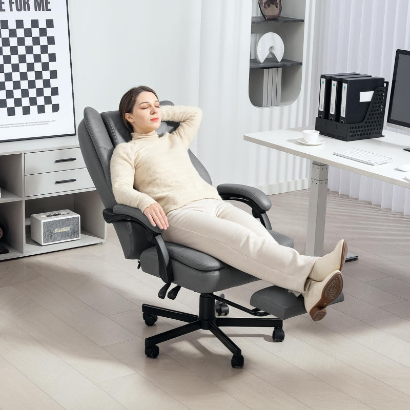 Office Chair, Massage Ergonomic Swivel, Grey