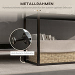 Console Table, 2 Levels, Anti-Tip Device, Steel