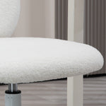 Children's Desk Chair, Height-Adjustable Swivel, White