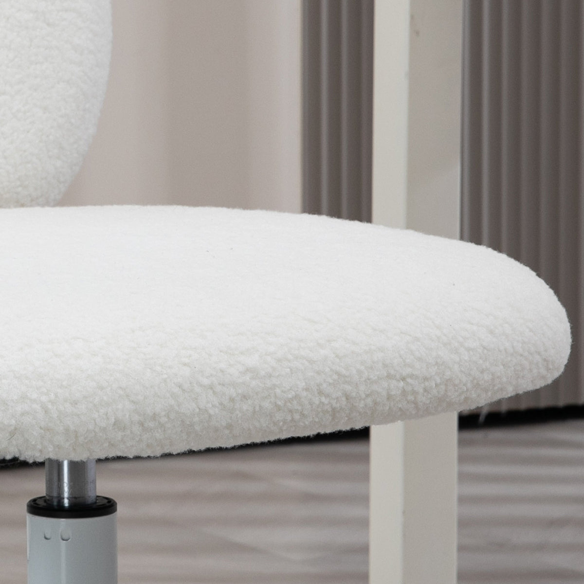Children's Desk Chair, Height-Adjustable Swivel, White